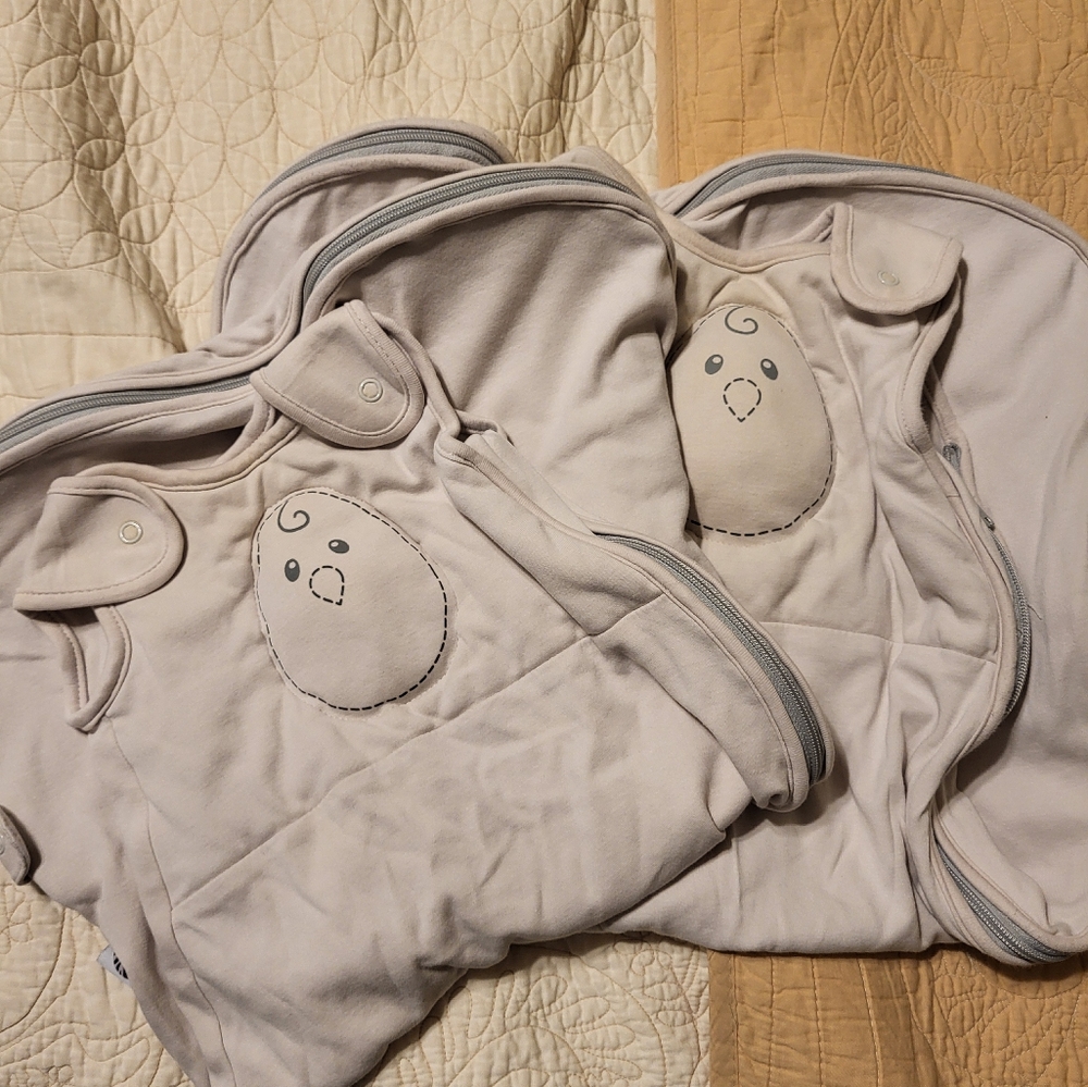 Nested Bean Infant Swaddle Wraps - Cream